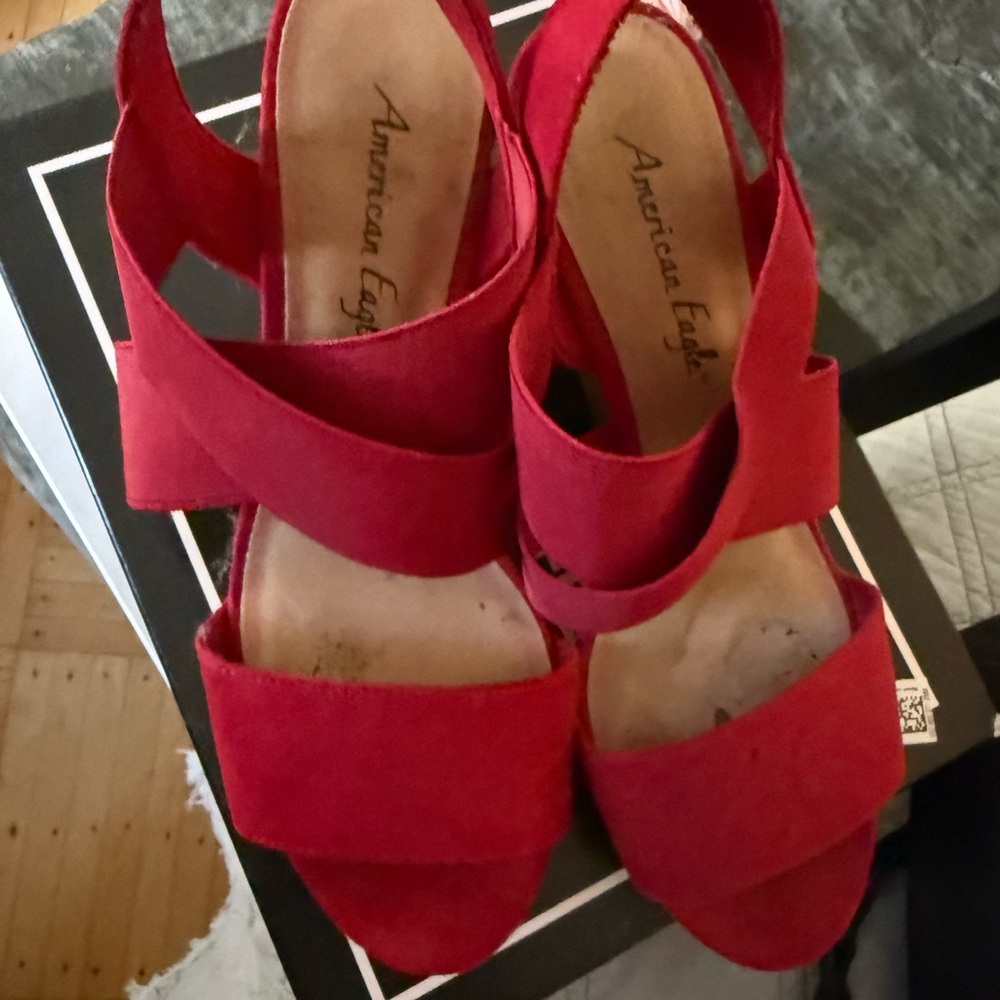 American Eagle Outfitters Wedge Sandals Size 8 - Picture 3 of 7
